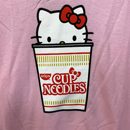 Nissin Cup of Noodles x Hello Kitty Kawaii Sanrio Long Sleeve Tee M