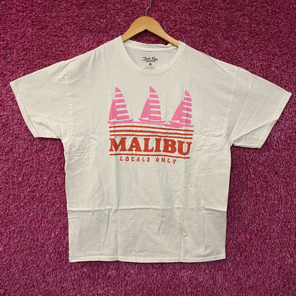 Junk Food Clothing Malibu "Locals Only" Graphic T-Shirt Large