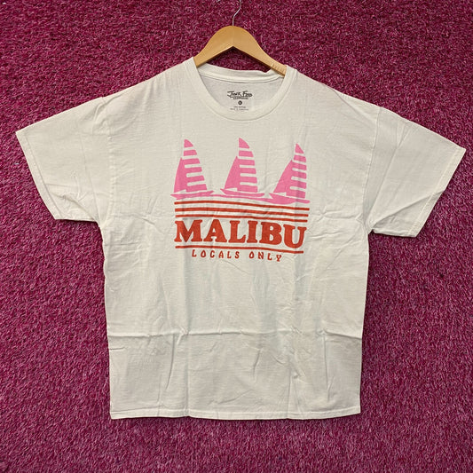 Junk Food Clothing Malibu "Locals Only" Graphic T-Shirt Large