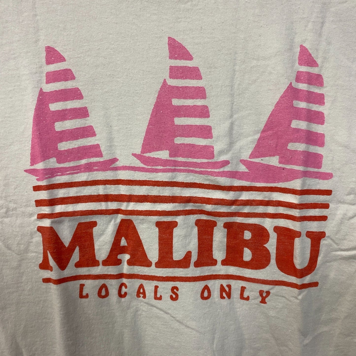Junk Food Clothing Malibu "Locals Only" Graphic T-Shirt Large
