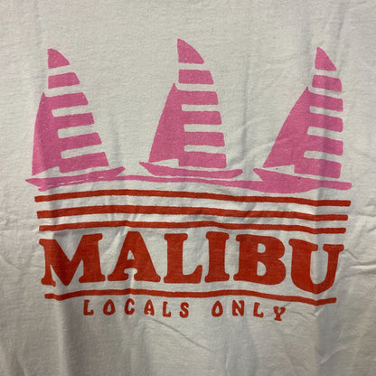 Junk Food Clothing Malibu "Locals Only" Graphic T-Shirt Large
