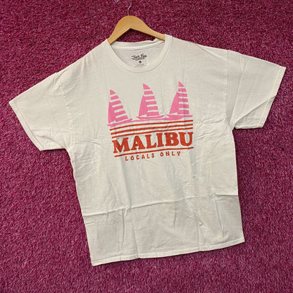 Junk Food Clothing Malibu "Locals Only" Graphic T-Shirt Large