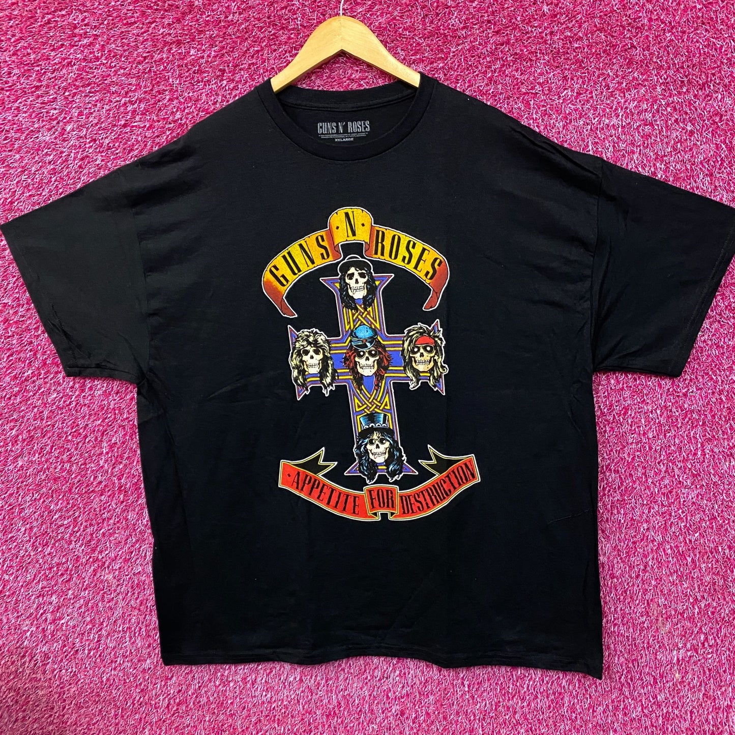 Guns N' Roses Appetite For Destruction Rock Band T-Shirt 2XL
