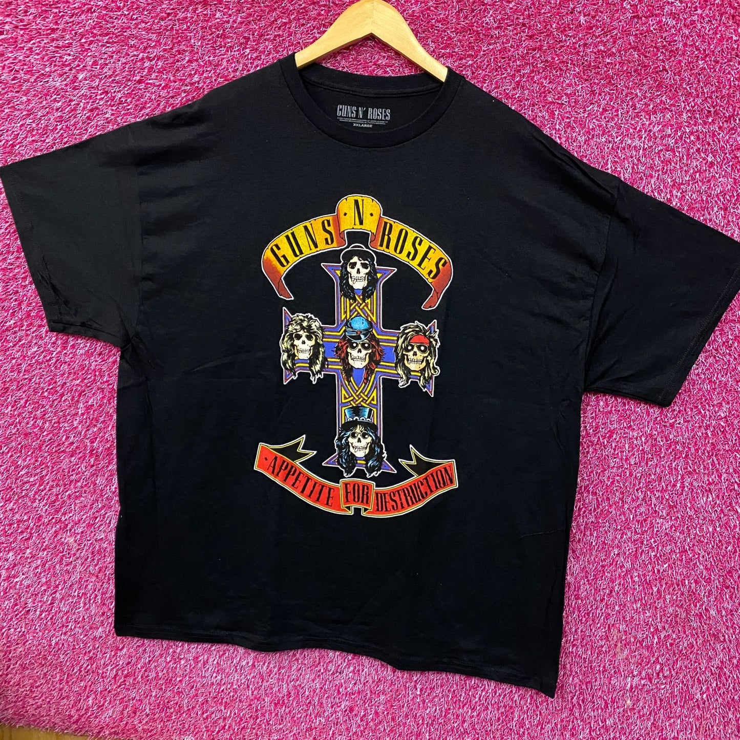 Guns N' Roses Appetite For Destruction Rock Band T-Shirt 2XL