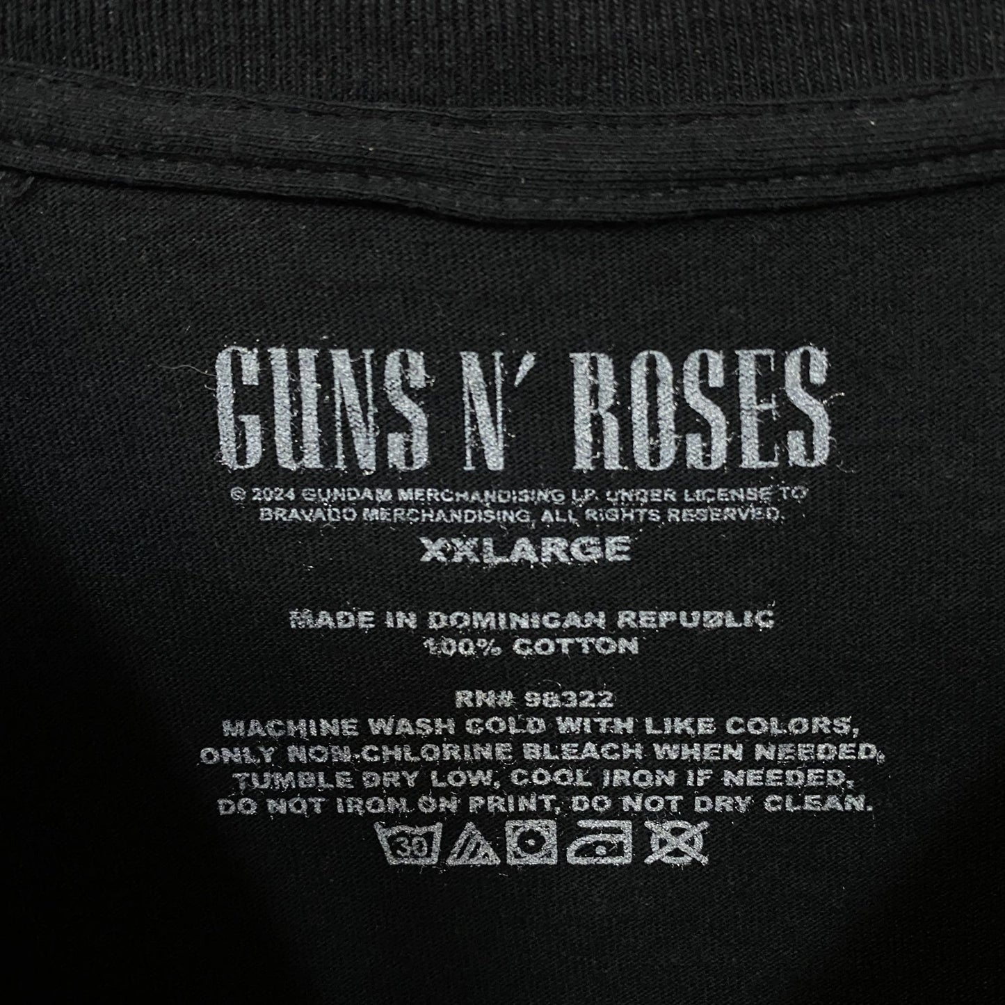 Guns N' Roses Appetite For Destruction Rock Band T-Shirt 2XL