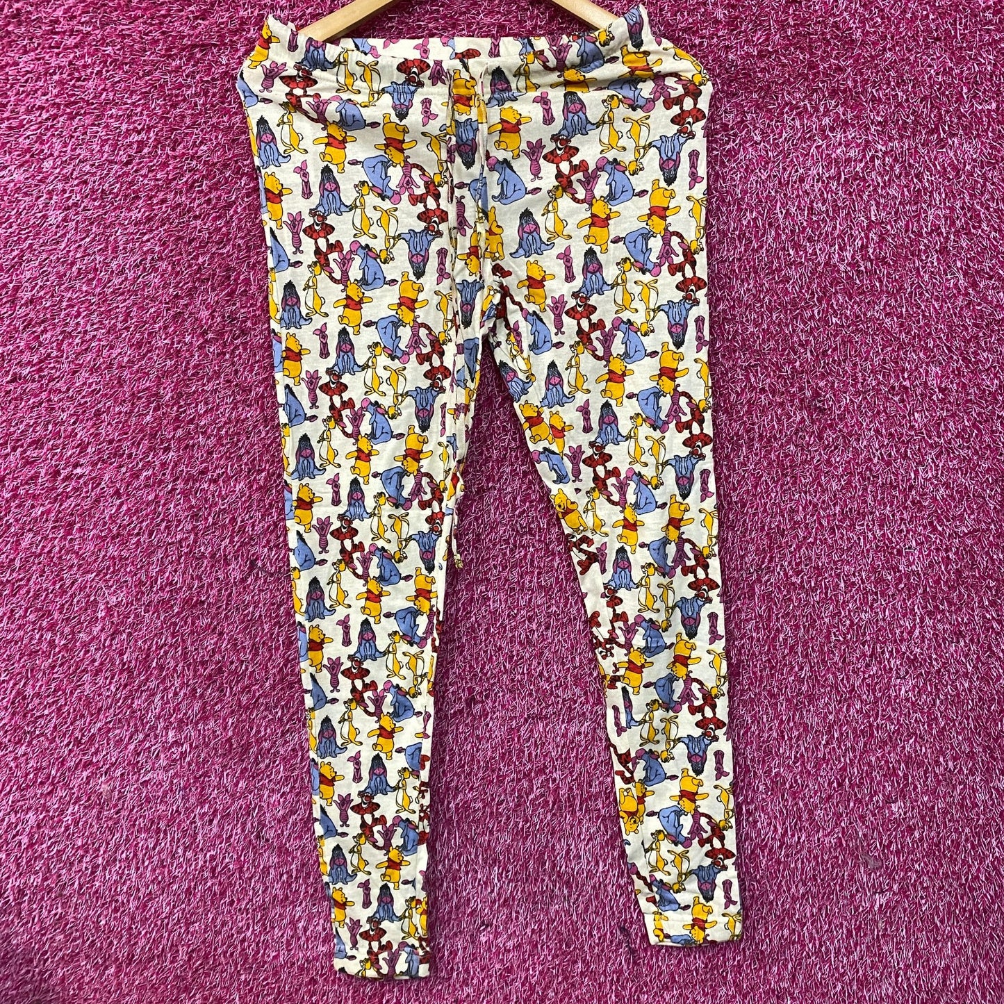 Disney Winnie The Pooh and Friends Yellow Lounge Pajama Pants Small
