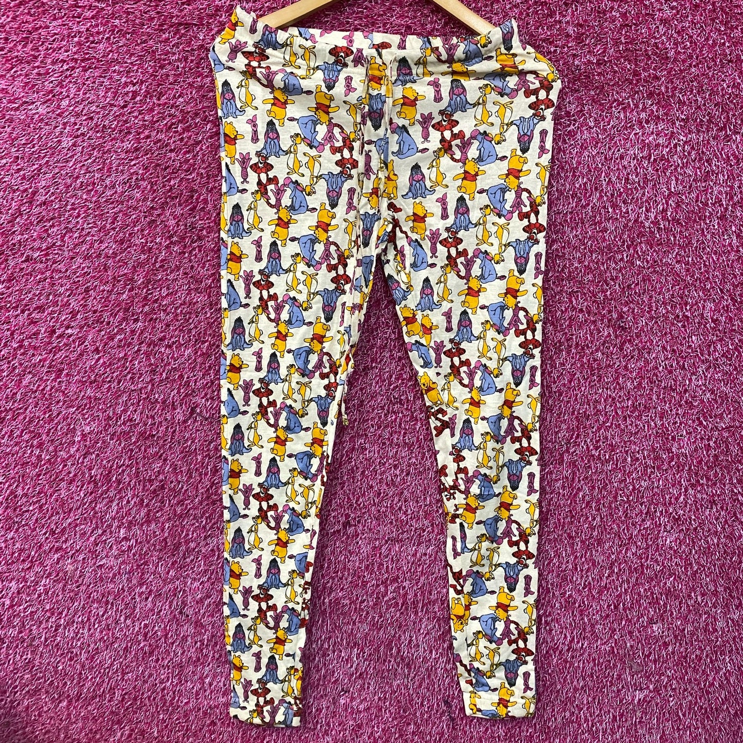 Disney Winnie The Pooh and Friends Yellow Lounge Pajama Pants Small
