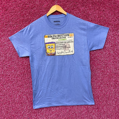Nickelodeon Spongebob Bikini Bottom Driver License T-shirt large