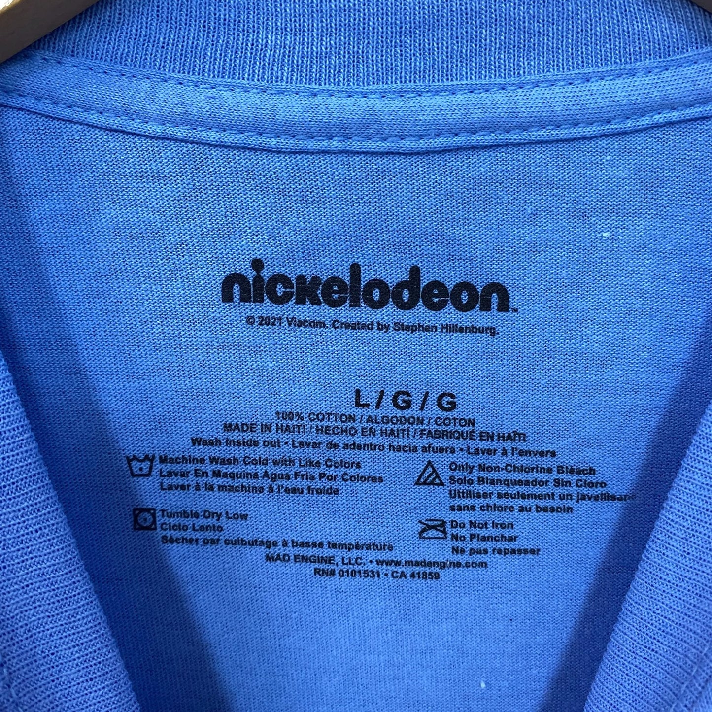 Nickelodeon Spongebob Bikini Bottom Driver License T-shirt large