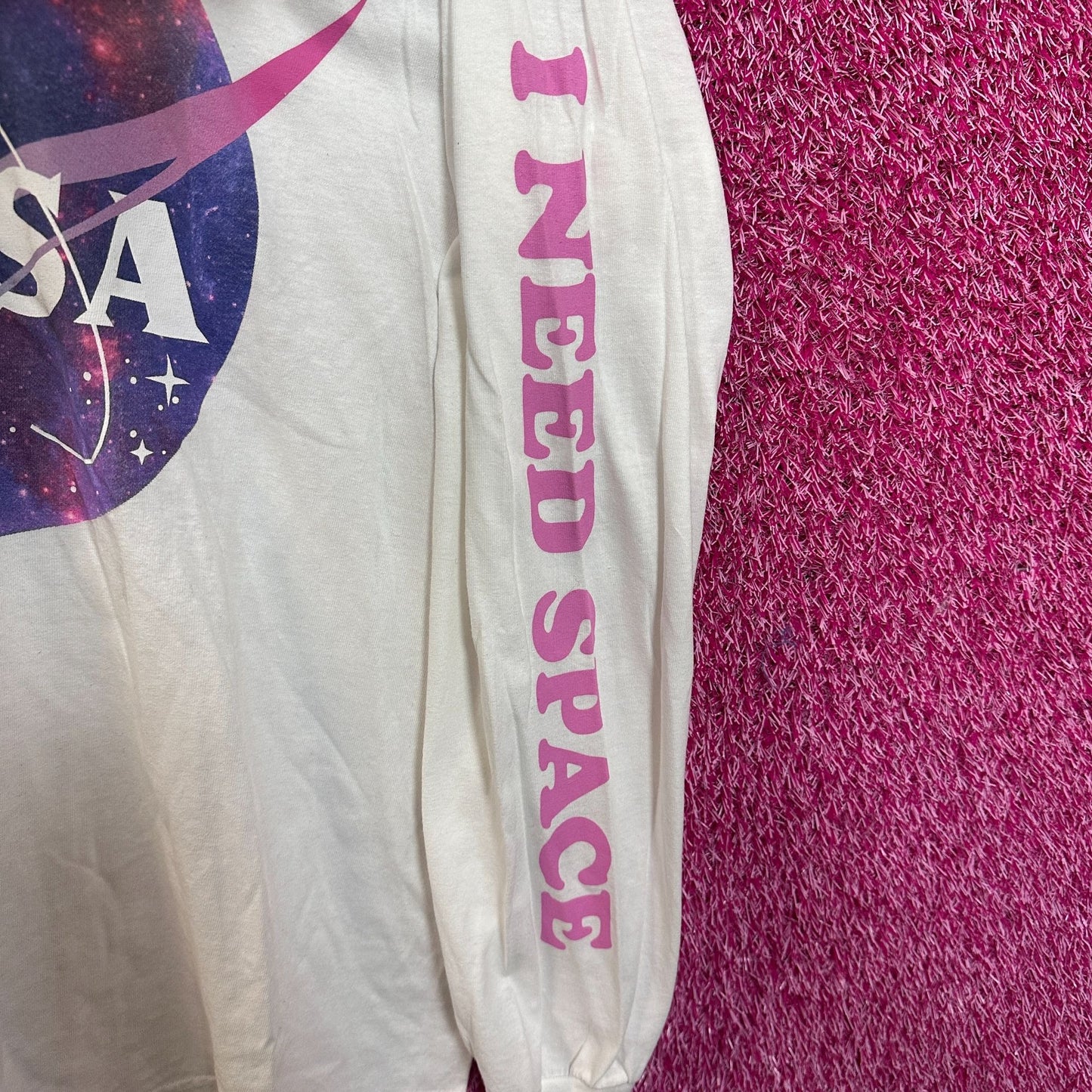 NASA I Need Space Cosmic Agency Logo Long Sleeve L
