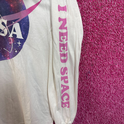 NASA I Need Space Cosmic Agency Logo Long Sleeve L
