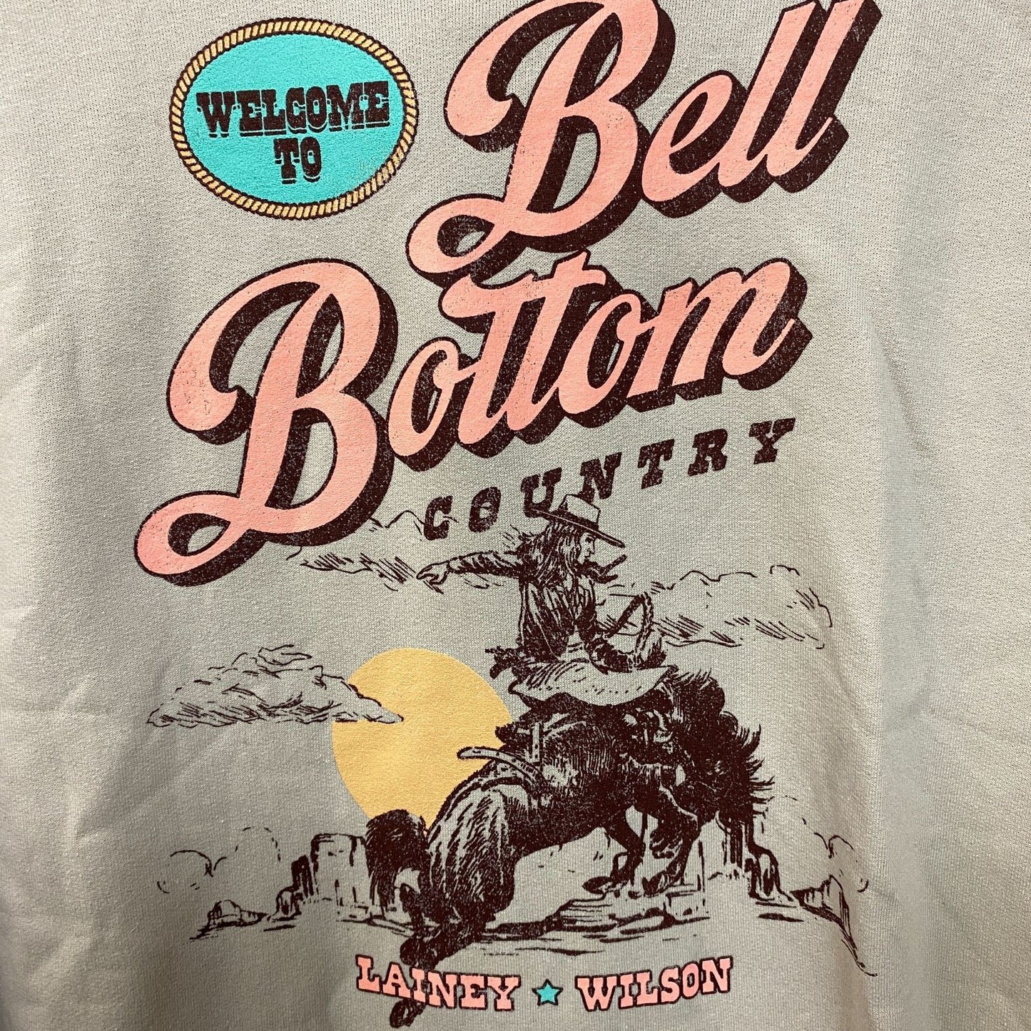 Lainey Wilson Bell Bottom Country Hoodie size Medium