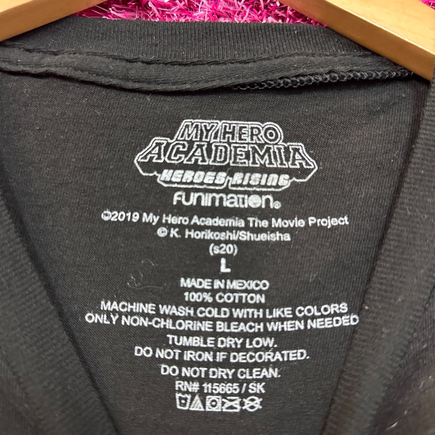 My Hero Academia Heroes Rising Anime Movie Poster Tee L