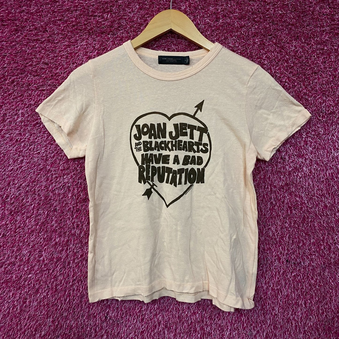 Junk Food Joan Jett & The Blackhearts' "Bad Reputation" Album Women's Tee Small