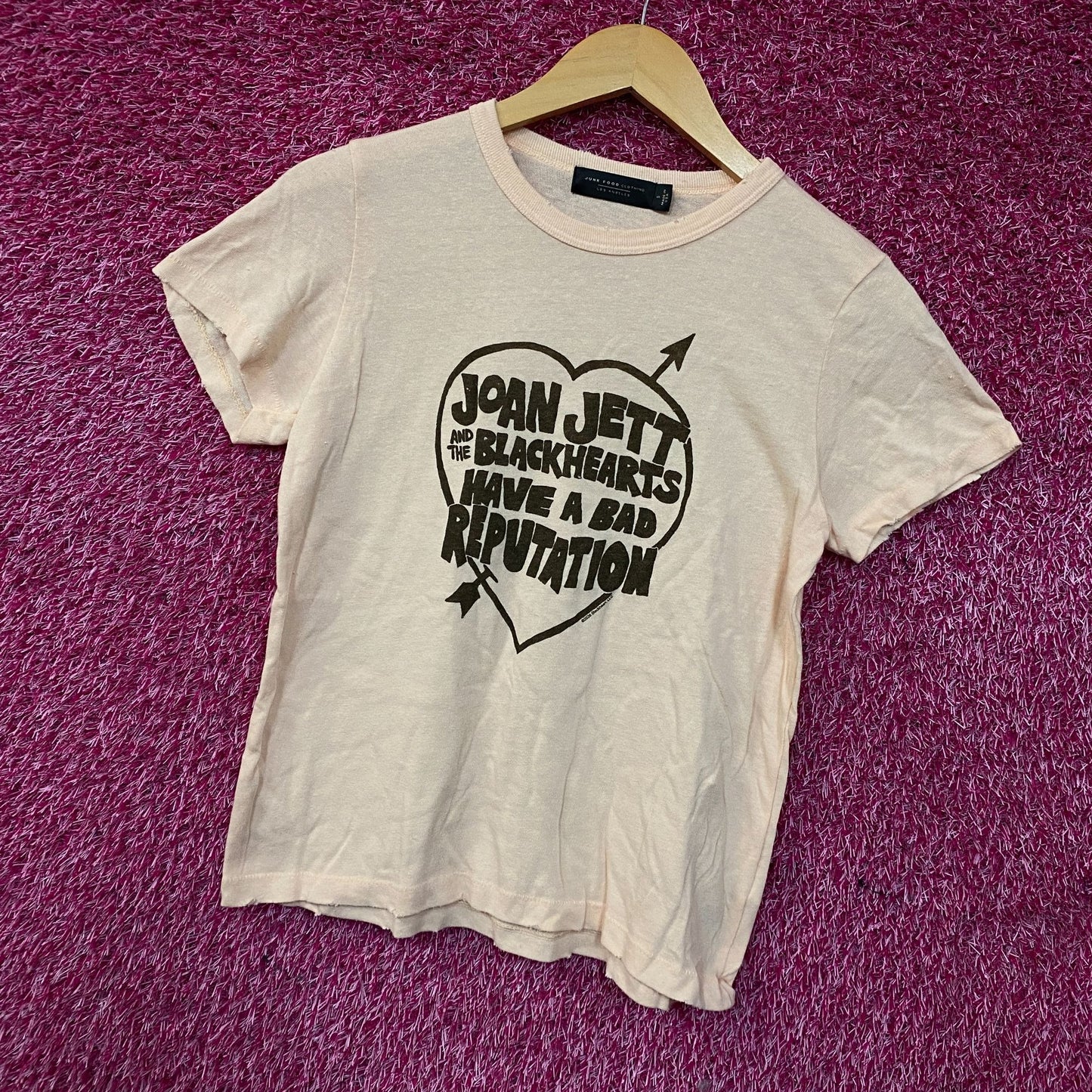 Junk Food Joan Jett & The Blackhearts' "Bad Reputation" Album Women's Tee Small