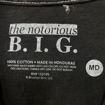 Biggie Smalls Crown King of New York Graphic Mineral Wash T-Shirt Medium