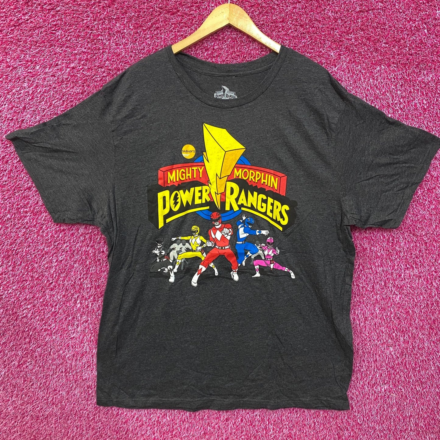 Vtg Power Rangers Mighty Morphin Cartoon Network TV Show Tee 4XL