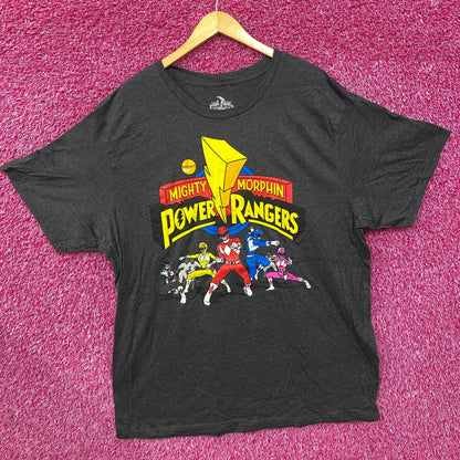 Vtg Power Rangers Mighty Morphin Cartoon Network TV Show Tee 4XL