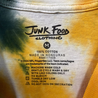 Junk Food Clothing NFL Green Bay Packers Football Tie Dye T-Shirt Medium