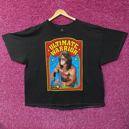 WWE The Ultimate Warrior Retro Sports Card Graphic T-Shirt 3XL