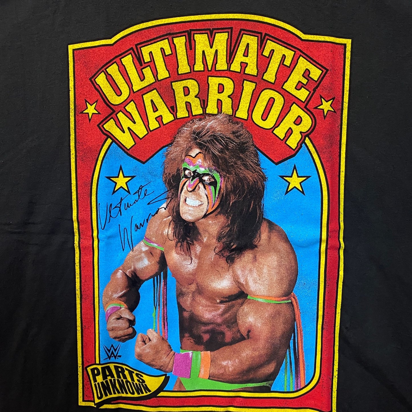 WWE The Ultimate Warrior Retro Sports Card Graphic T-Shirt 3XL