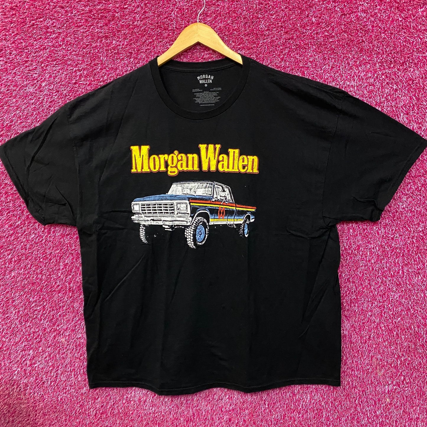 Morgan Wallen Dangerous The Double Album Silverado Vintage Style Pickup Truck T-Shirt 3XL