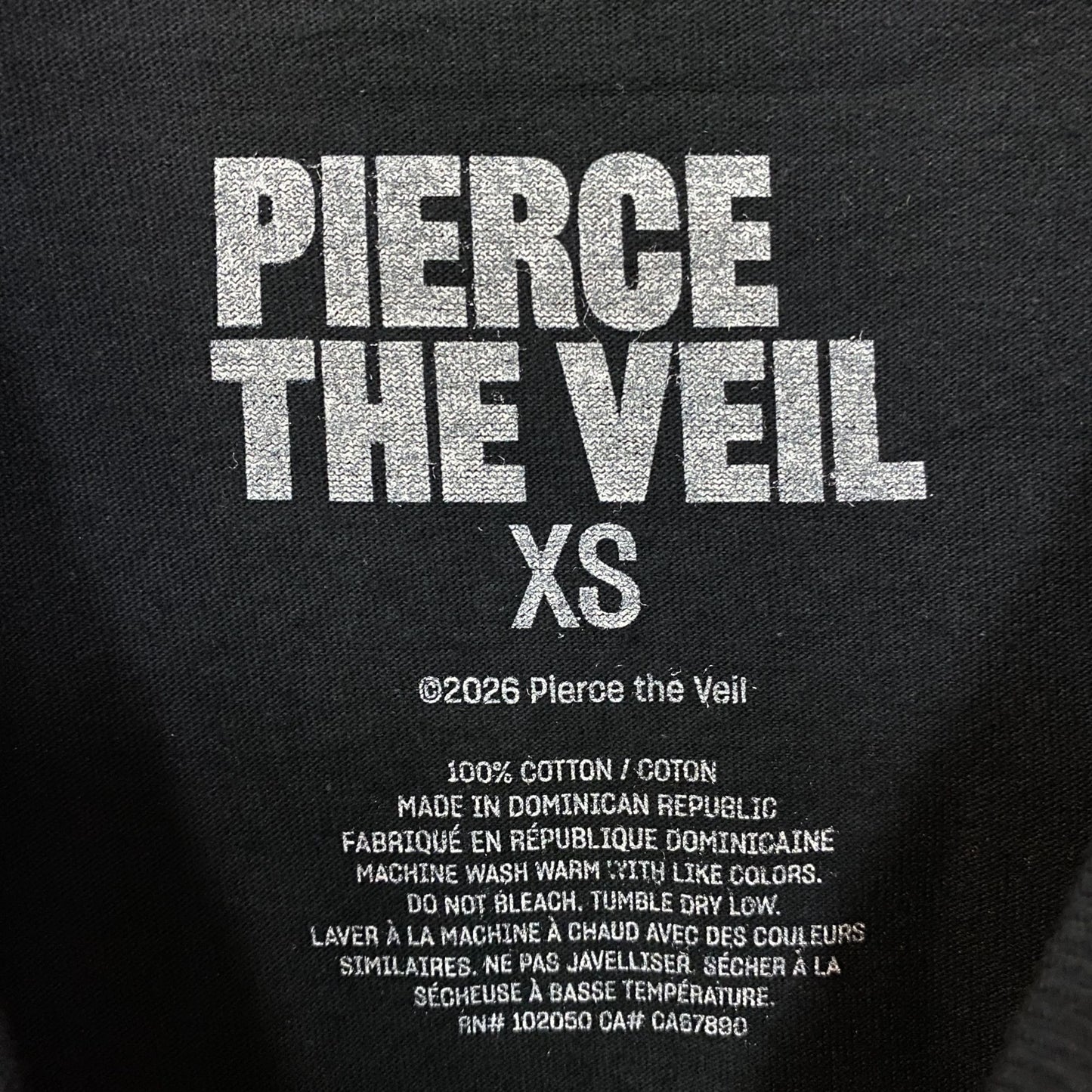 Pierce The Veil I Can't Hear You Tour Graphic T-Shirt XS