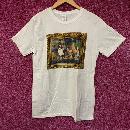 Snow White and the Seven Dwarfs painting Tshirt size Medium