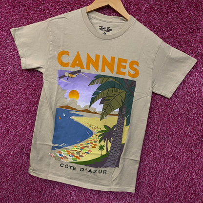 Junk Food Cannes Côte D'Azur Graphic T-Shirt XS