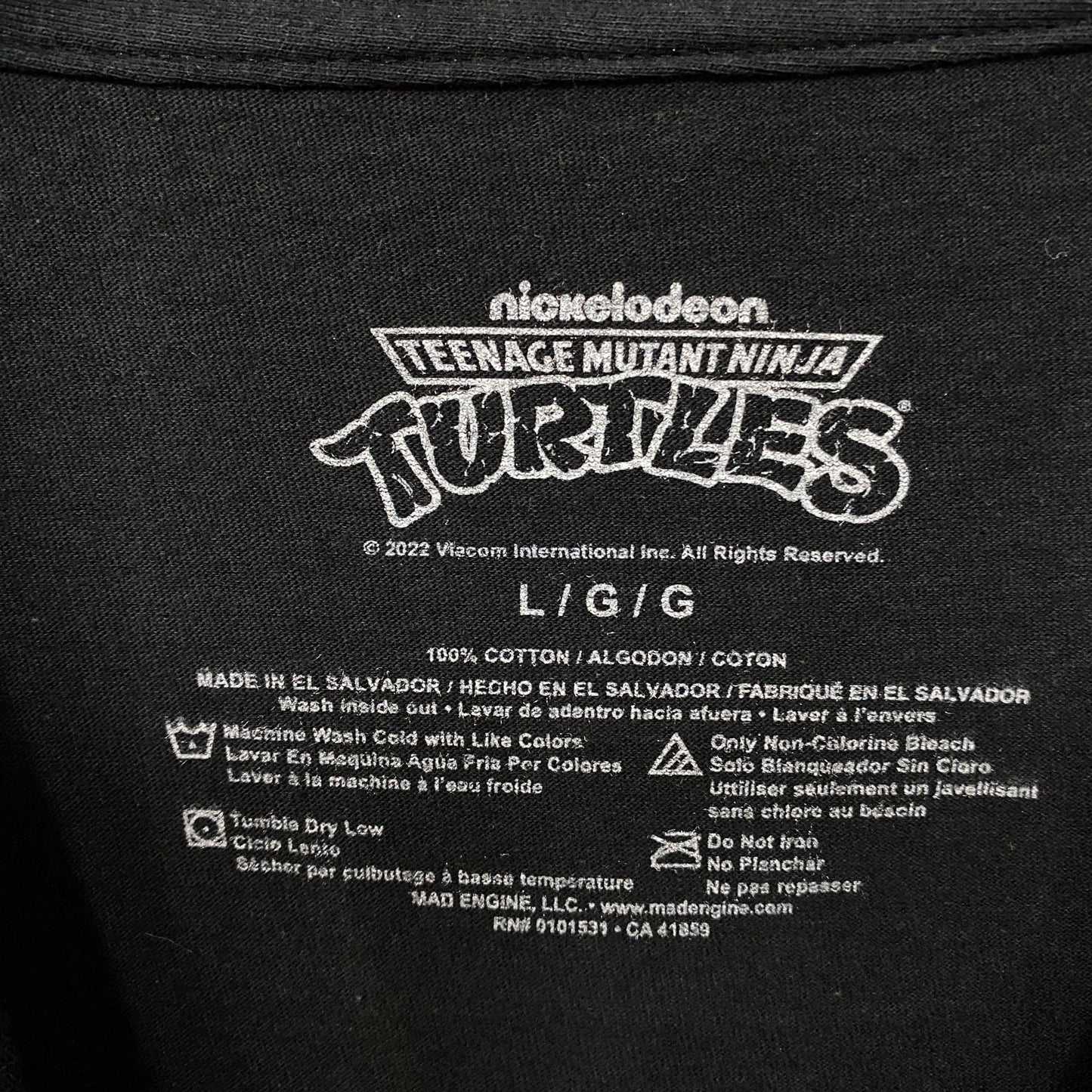 Teenage Mutant Ninja Turtles Bad Boys Since 1984 Graphic T-Shirt Large