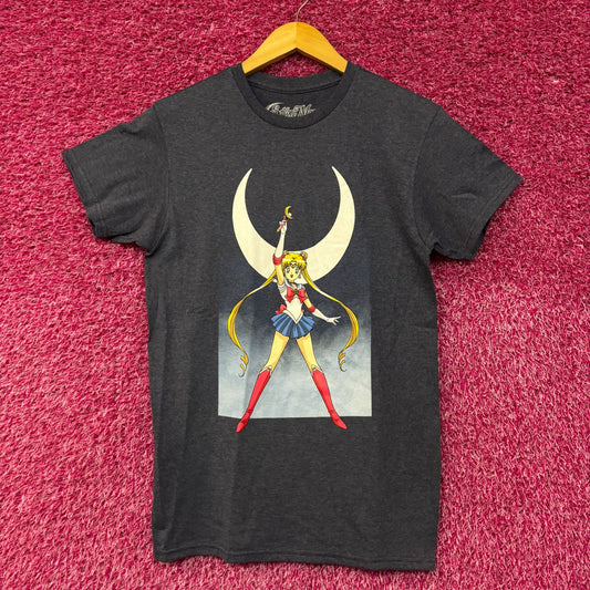 Sailor Moon Crescent Moon Wand Pretty Guardian Anime Tee Small