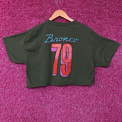 Junk Food Clothing Ford Bronco Off Road Ready Flea Market Women's Crop Tee Large
