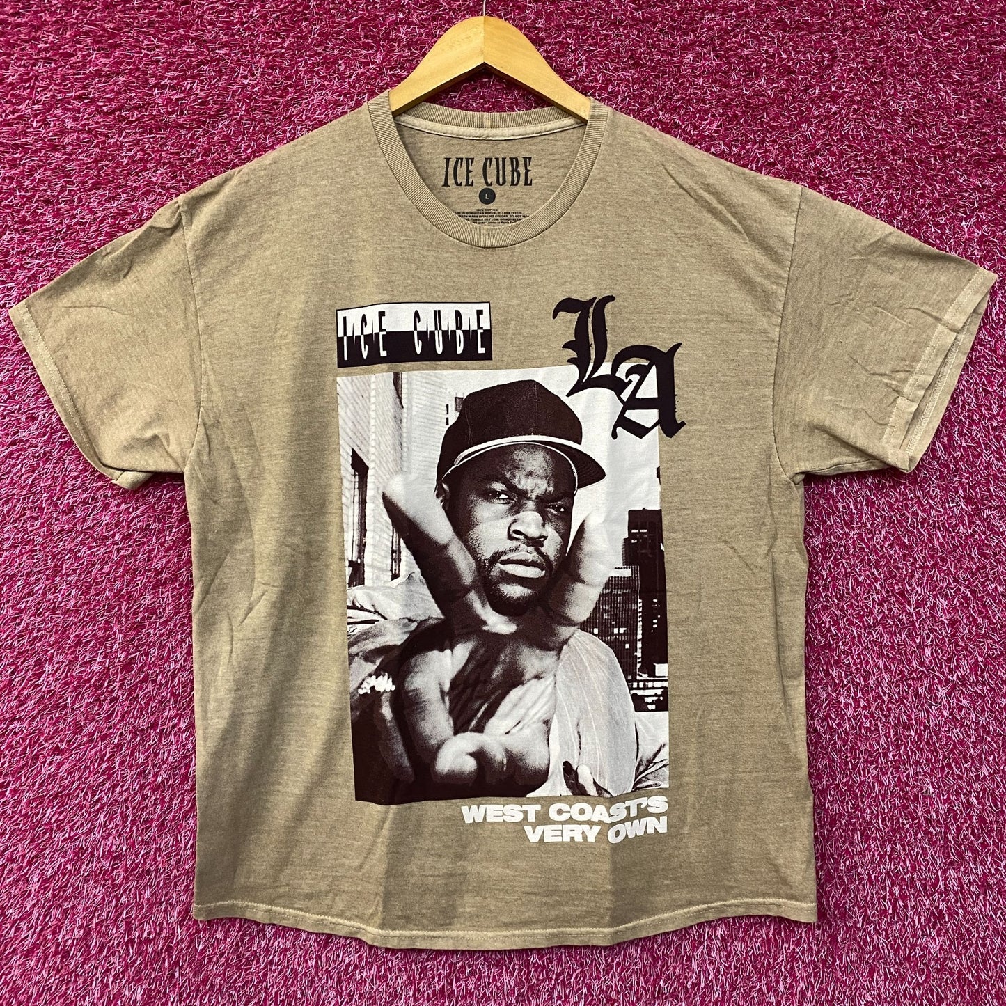 Ice Cube LA Boys West Coast Graphic Design T-Shirt Large