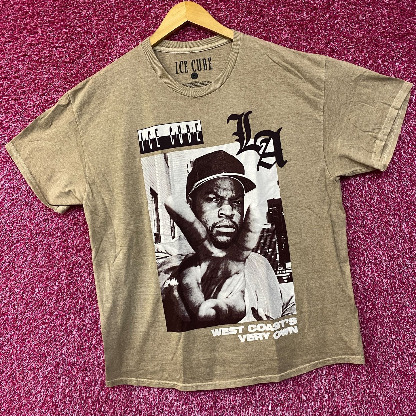 Ice Cube LA Boys West Coast Graphic Design T-Shirt Large