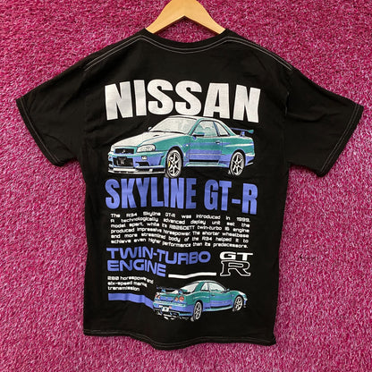 Nissan Skyline GT-R R34 Graphic T-Shirt Small