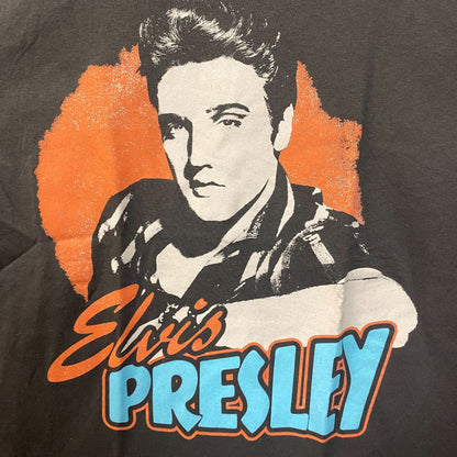 Elvis Presley Portrait Gray T-Shirt Medium