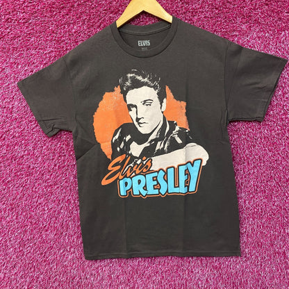 Elvis Presley Portrait Gray T-Shirt Medium