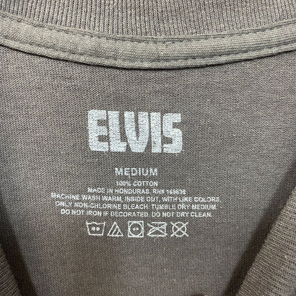 Elvis Presley Portrait Gray T-Shirt Medium