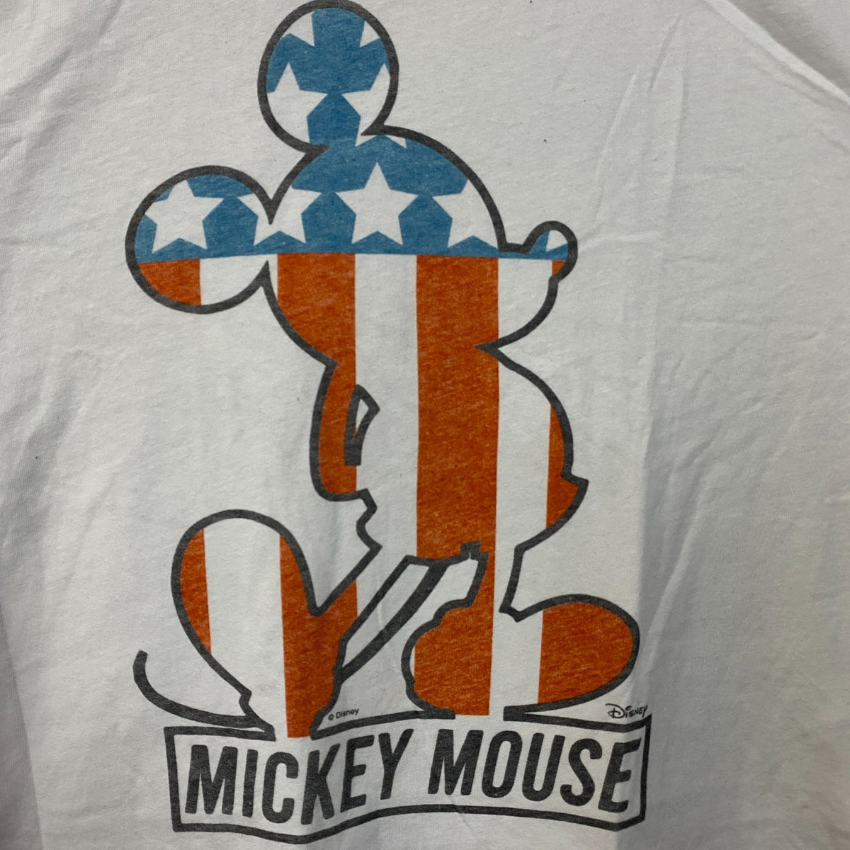 Junk Food Clothing Disney Mickey Mouse Patriotic Graphic Women's Tee XL