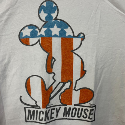 Junk Food Clothing Disney Mickey Mouse Patriotic Graphic Women's Tee XL
