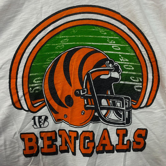 Junk Food Clothing NFL Cincinnati Bengals Game Time Women's Mock Neck Crop Tee XL