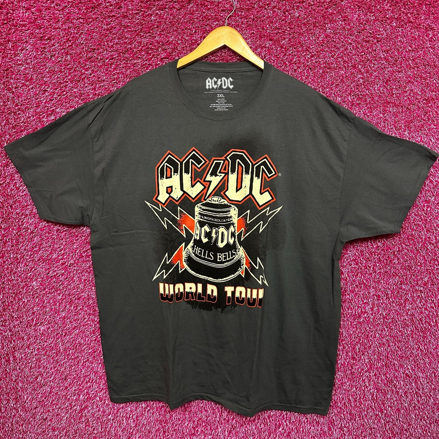 AC/DC Hells Bells World Tour Rock Tshirt Size 3x