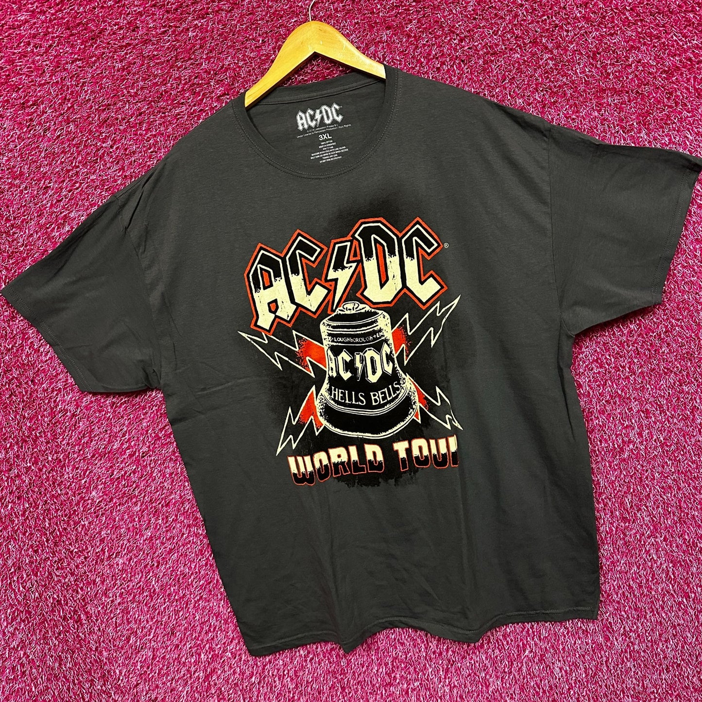 AC/DC Hells Bells World Tour Rock Tshirt Size 3x