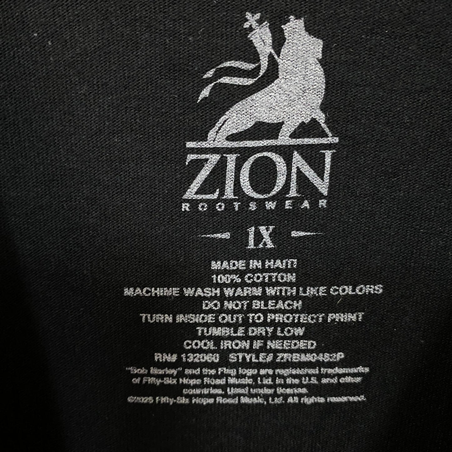 Zion Rootswear Bob Marley Songs of Freedom Graphic T-Shirt 1X