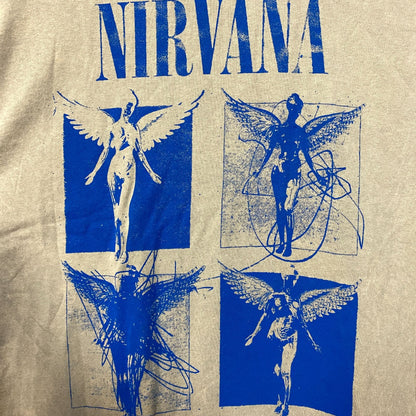Nirvana In Utero Album Cover Pop Art Angel Grunge Band Tee Medium