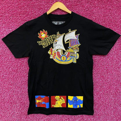 One piece Thousand Sunny Straw Hat Crew Anime T-Shirt M