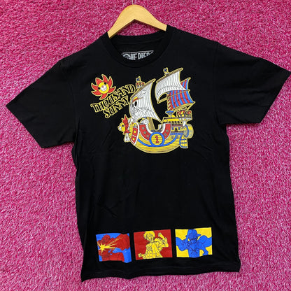 One piece Thousand Sunny Straw Hat Crew Anime T-Shirt M