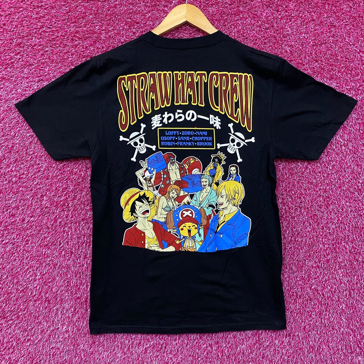 One piece Thousand Sunny Straw Hat Crew Anime T-Shirt M