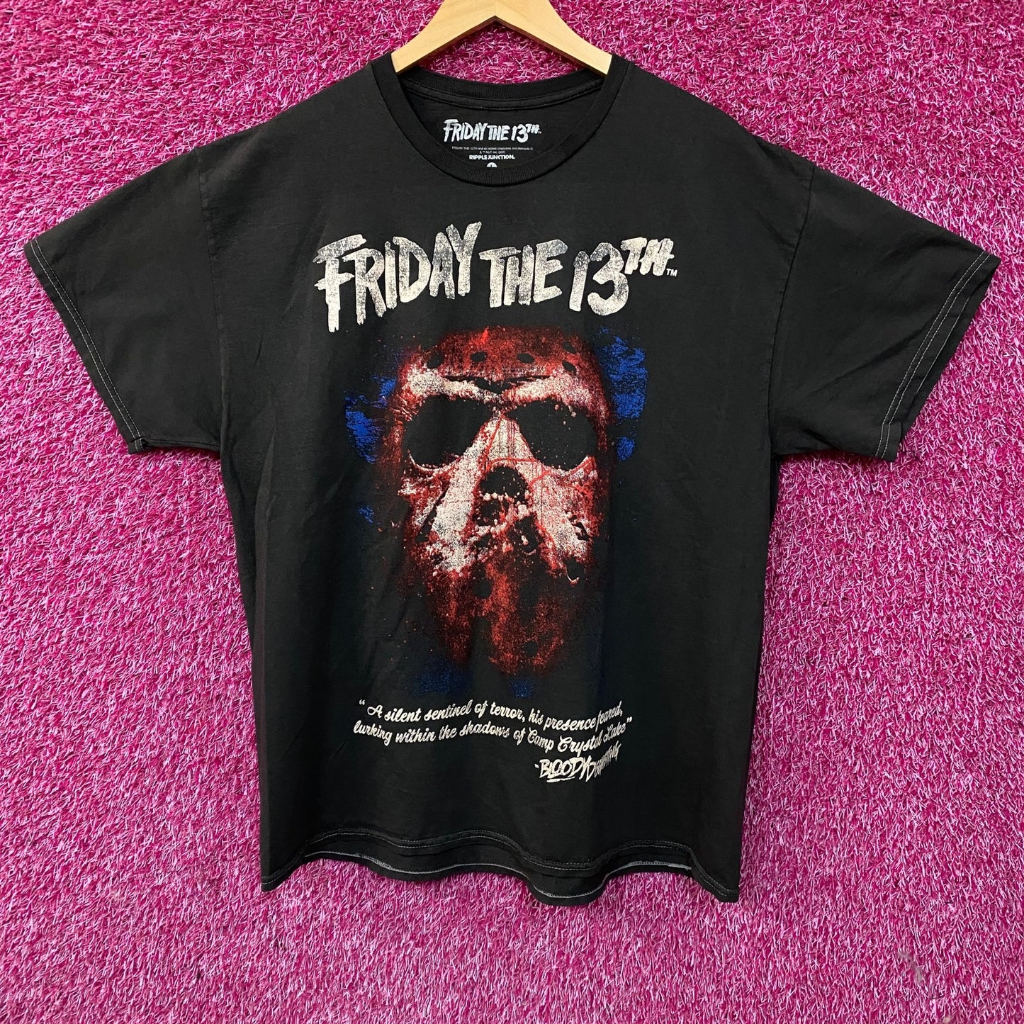 Ripple Junction "Friday the 13th" Jason Voorhees Horror Graphic T-Shirt Large