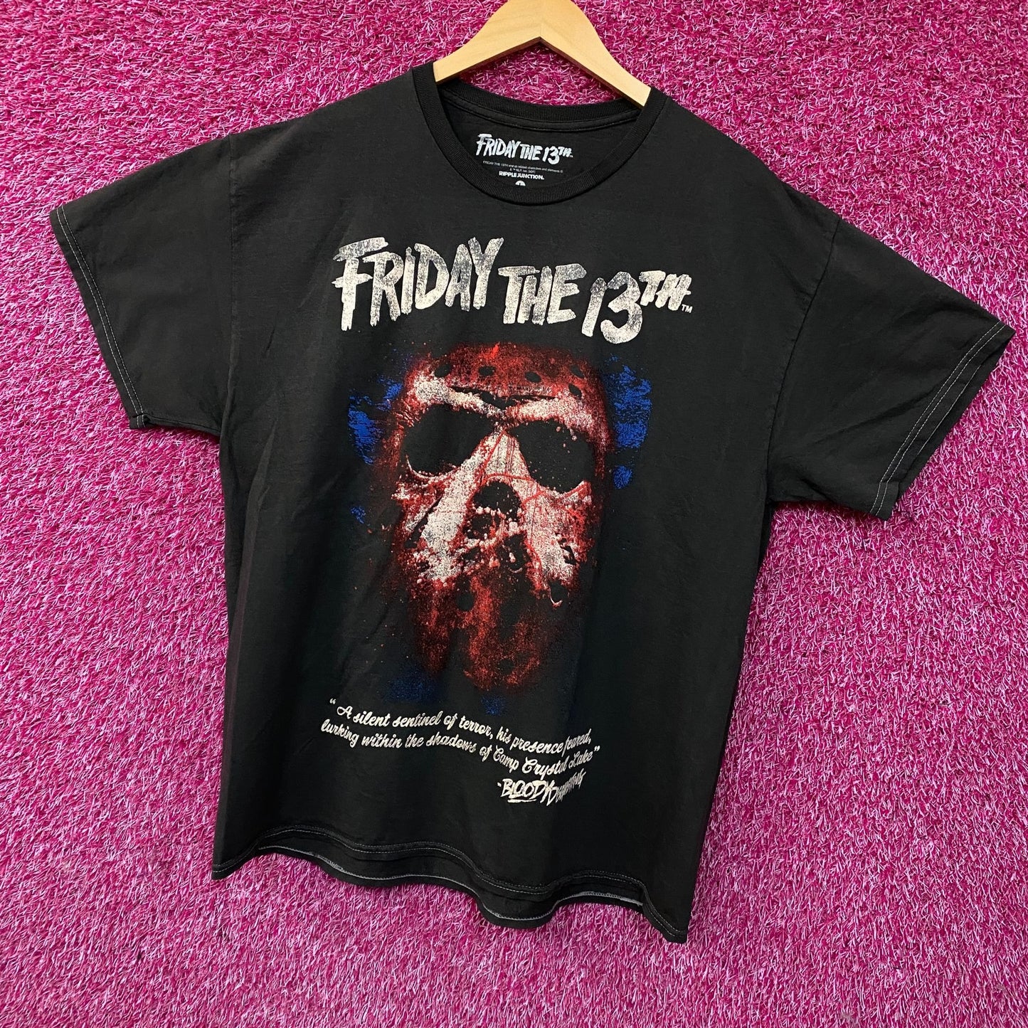 Ripple Junction "Friday the 13th" Jason Voorhees Horror Graphic T-Shirt Large